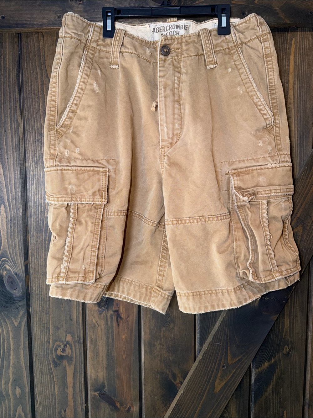 Abercrombie & Fitch Men's Beige/Tan Cargo Shorts